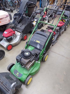 Lot 4065 - John Deere rotary self propelled mower with box