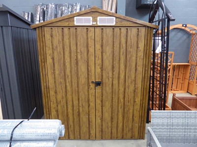 Lot 4321 - Metal garden shed, dimensions: 1.55m x 1.10m x 2m