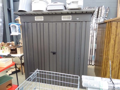 Lot 4322 - Guangdeny metal garden shed, dimensions: 1.8m...