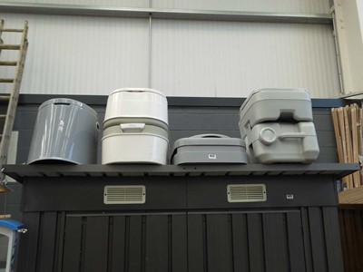 Lot 4323 - 4 assorted camping toilets
