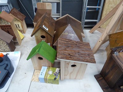 Lot 4349 - 7 assorted timber bird houses/feeding stations...
