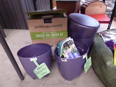 Lot 4361 - Gardening Naturally Bokashi bin starter kit...