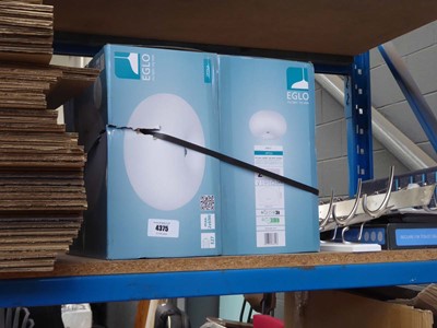 Lot 4375 - 2 Eglo ceiling light fixtures