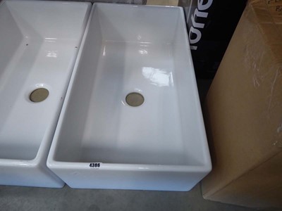 Lot 4386 - Ceramic butler sink, dimensions: 0.84m x 0.46m