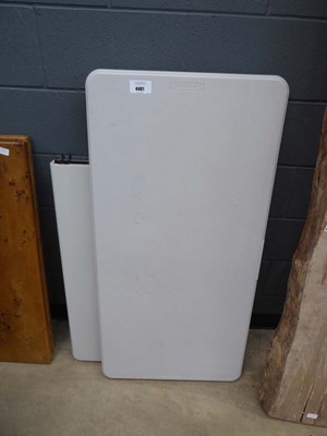 Lot 4401 - 2 Lifetime pop up picnic tables