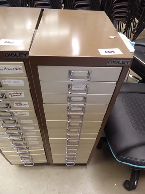 Lot 4406 - Bisley multi drawer office filing cabinet