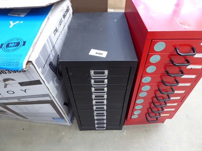 Lot 4409 - Metal multi drawer office filing cabinet