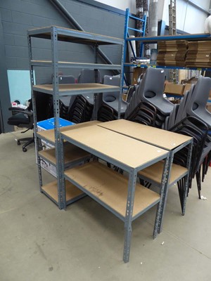 Lot 4414 - 6 tiered boltless racking storage rack and x2...