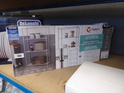 Lot 4425 - Trinity 4 tier commercial wire shelving rack