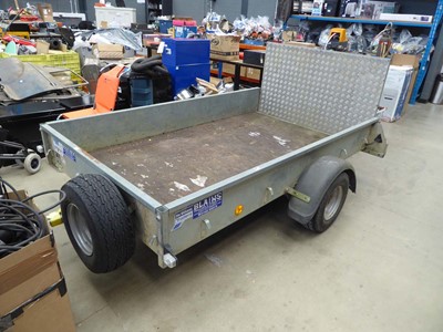 Lot 4441 - Ifor Williams single axle galvanised trailer...