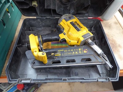 Lot 4519 - DeWalt cordless nail gun, no batteries and no...