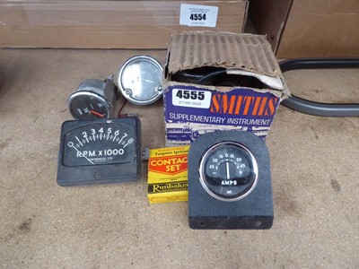 Lot 4555 - Assortment of vintage car parts to include...