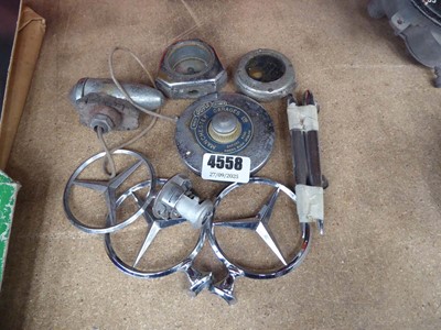 Lot 4558 - Assortment of vintage car parts to include...
