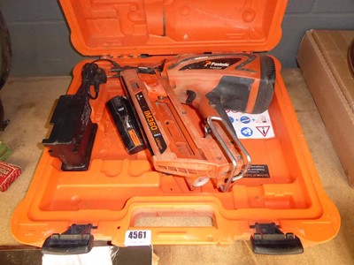 Lot 4561 - Pasload cordless nail gun with 2 batteries...