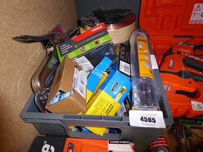 Lot 4565 - Assortment of tools to include stapler, copper...
