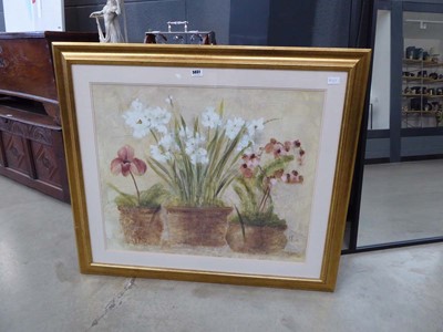 Lot 5031 - Framed and glazed print - still life with flowers