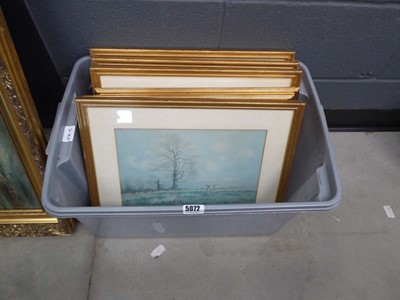 Lot 5072 - Box containing a quantity of nude study prints...