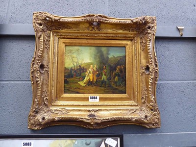 Lot 5084 - Modern oleograph of Napoleon and generals