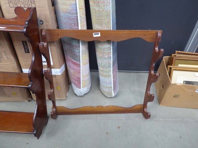 Lot 5094 - Stained beech gun rack