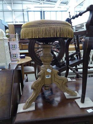 Lot 5100 - Adjustable piano stool