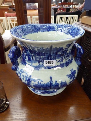 Lot 5105 - Mason style blue and white pot
