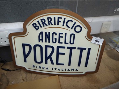 Lot 4588 - Birrificio Angelo Poretti Birra Italiana LED sign