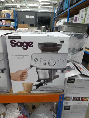 Lot 3002 - Sage Barista Express Impress coffee machine