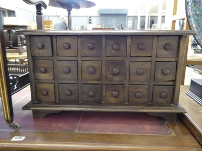 Lot 5115 - Modern multi drawer table top storage cabinet
