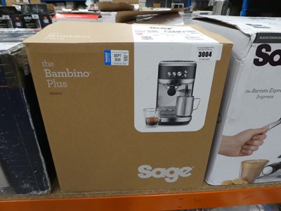 Lot 3004 - Sage Bambino Plus coffee machine