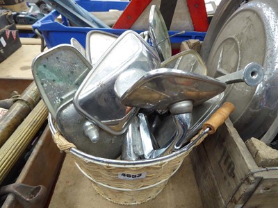 Lot 4653 - Quantity of vintage car/motorcycle wing mirrors