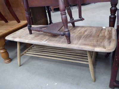 Lot 5132 - Elm Ercol style coffee table with loose top
