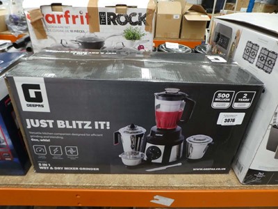 Lot 3076 - Geepas 5 in 1 wet and dry mixer and grinder