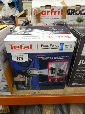 Lot 3077 - Tefal Pure Force 3 in 1 steamer and iron