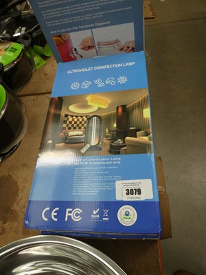 Lot 3079 - 3 ultraviolet disinfection lamps