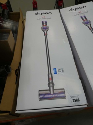 Lot 3106 - Handheld Dyson V8 Advanced with pole, head,...