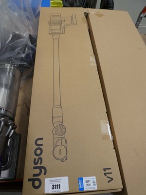 Lot 3111 - Handheld Dyson V11 with pole, head, battery,...