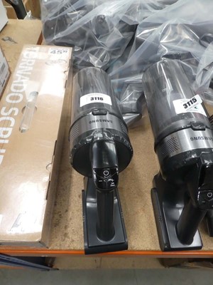 Lot 3116 - Samsung Jet 75E cordless stick vacuum with...