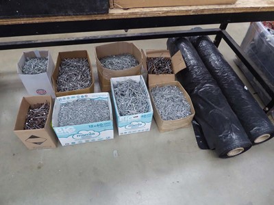 Lot 4708 - Under bay containing a quantity of galvanised...