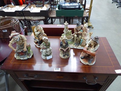 Lot 5144 - 6 Capodimonte style figures