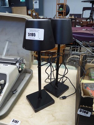 Lot 5195 - Pair of LED table lamps