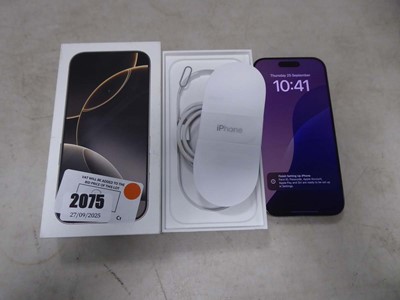 Lot 2075 - Boxed Apple iPhone 16 Pro 512gb, MYNQ3QN/A