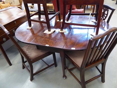 Lot 5251 - Georgian mahogany drop side table