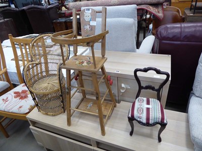 Lot 5261 - Childs metamorphic high chair plus a miniature...