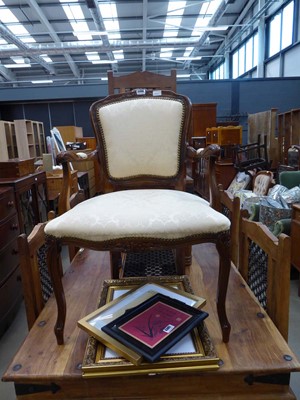 Lot 5308 - French style upholstered armchair
