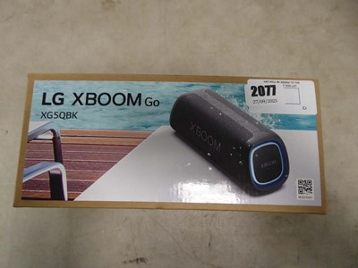 Lot 2077 - Boxed portable blue tooth speaker model XG5QBK