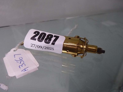Lot 2087 - Trench Art brass petrol lighter