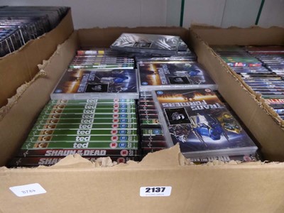 Lot 2137 - Box containing DVDs
