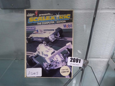 Lot 2091 - Commodore 64 Scalextric computer game in...