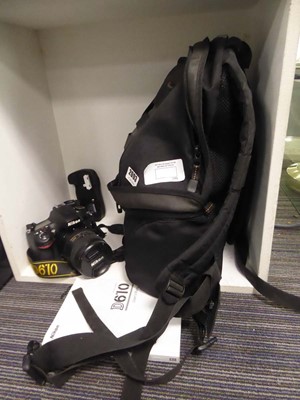 Lot 2093 - Nikon D610 camera with camera bag, lenses and...