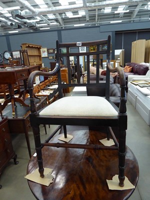 Lot 5253 - Georgian carver chair with drop in seat